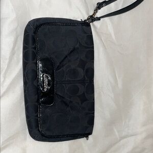 Coach Midnight Black Wristlet